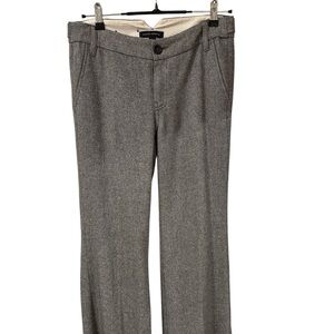 Banana Republic Gray Herringbone Wool Lined Pants
